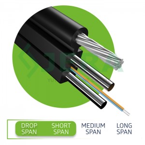 Figure 8 optic drop cable 2 fibers