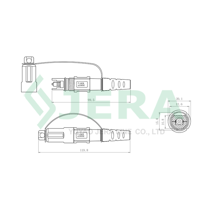Hardened SC/APC patch cord