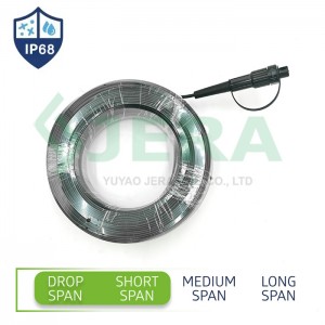 Hardened mini SC/APC patch cord