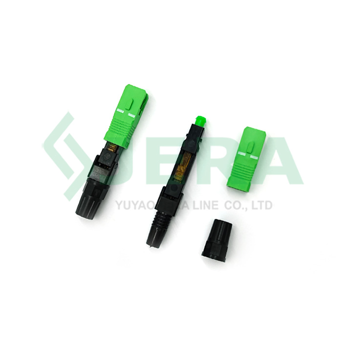 Fiber optic fast connector SC-APC Type 1