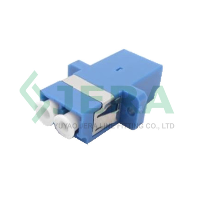 Fiber optic LC/UPC duplex adapter