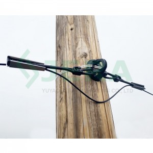 Flat fiber optic drop cable 2 fibers