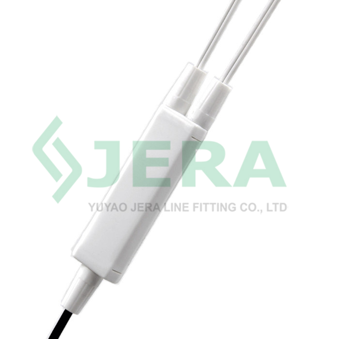 Fiber optic drop cable protection box, PC-1-2